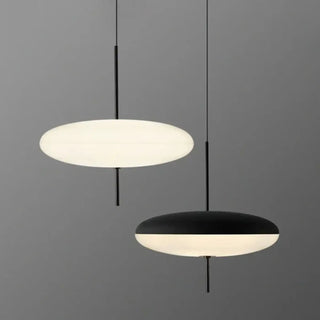 MONIMI Disk LED Minimalist Black White Ceiling Light – view 4