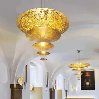 LUMOFL Modern Disc Leaf Effect Ceiling Light – view 1