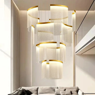 CASCA Gilded Waterfall Luminous Veils Ceiling Light – view 6