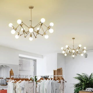 KLAKO Modern Gilded Molecular Ceiling Light – view 3