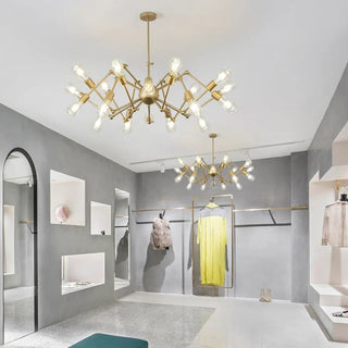 KLAKO Modern Gilded Molecular Ceiling Light – view 1