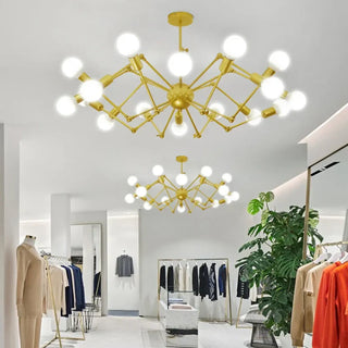KLAKO Modern Gilded Molecular Ceiling Light – view 5