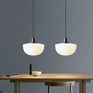 CORDIB Modern Double White Frosted Glass Ball Ceiling Light – view 1