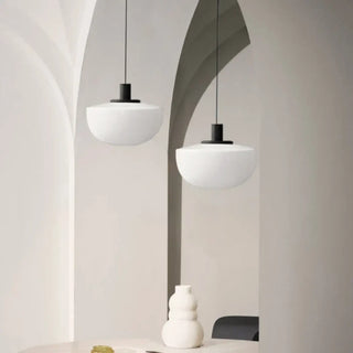 CORDIB Modern Double White Frosted Glass Ball Ceiling Light – view 4