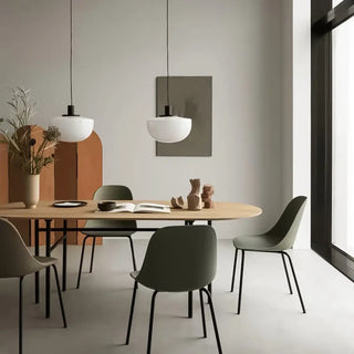 CORDIB Modern Double White Frosted Glass Ball Ceiling Light – view 3