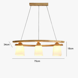Wooden Pendant Light – Modern Japanese Pendant Lamp | Ambient Lighting Fixture