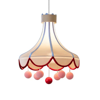 Kids circus themed ceiling pendant, playful children's bedroom hanging fixture