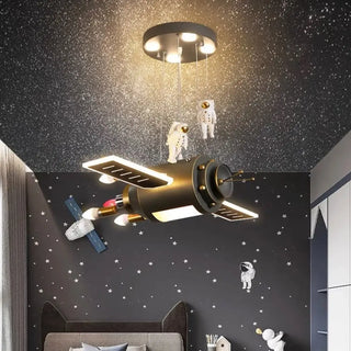 ASTRO Child Rocket and Astronaut Design Ceiling Light – view 1