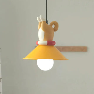 NAMILO Yellow Child Room Decorative Puppy Ceiling Light – view 1