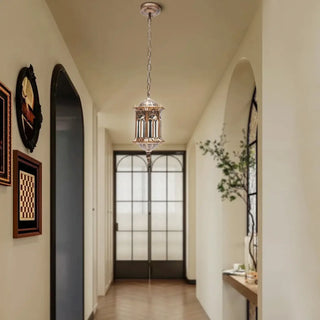 LANDO Exotic Oriental Lantern Pendant – Gilded Chic Outdoor Exterior Lamp