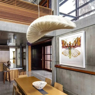 LUDA XXL Natural Fiber Leaf Modern Ceiling Light – view 2