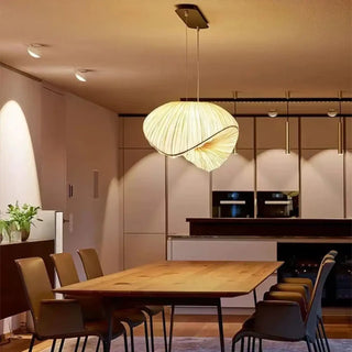 LUDA XXL Natural Fiber Leaf Modern Ceiling Light – view 4