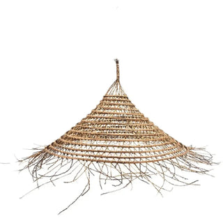 COHA Natural Fiber Conical Bohemian-Chic Ceiling Light – view 5