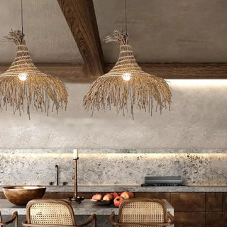 NAFI Natural Fibers Bohemian Chic Ceiling Light – view 5