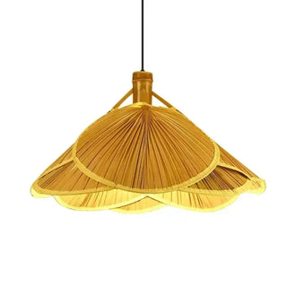 BOUFLE Natural Bamboo Braid Flower Ceiling Light – view 6