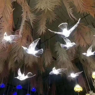 FONU Birds in Flight Clear Luminous Ceiling Light – view 2