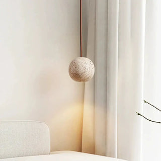 RAZO Concrete Terrazzo Globe Minimalist Ceiling Light – view 1