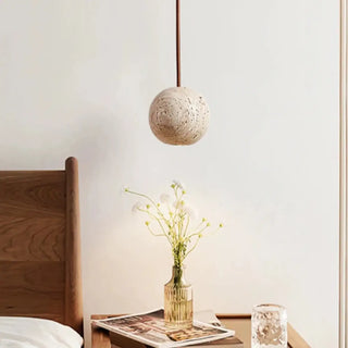 RAZO Concrete Terrazzo Globe Minimalist Ceiling Light – view 3