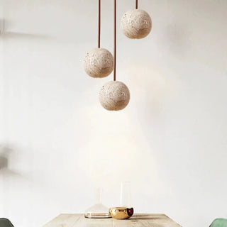 RAZO Concrete Terrazzo Globe Minimalist Ceiling Light – view 2