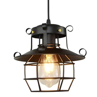 LANTOR Industrial Black Lantern Ceiling Light – view 7