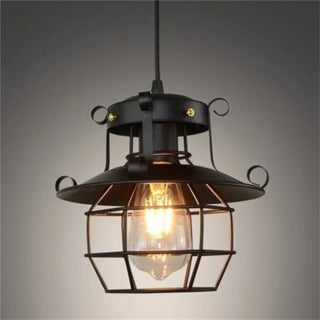 LANTOR Industrial Black Lantern Ceiling Light – view 3
