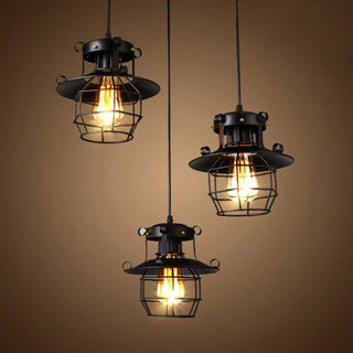 LANTOR Industrial Black Lantern Ceiling Light – view 2