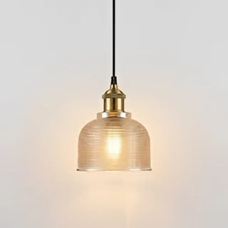 ITALINO Retro Striped Glass Ceiling Light – view 1