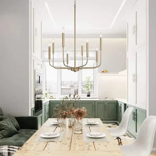 CANDY Modern Brass Chandelier Style Ceiling Light – view 1