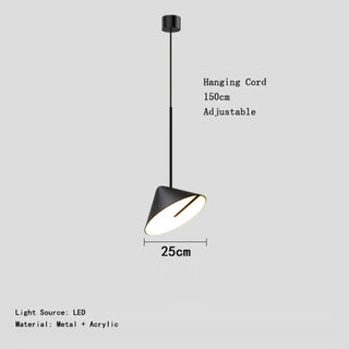LOMBORE Modern Black Acrylic LED Ceiling Light – view 7