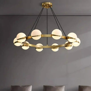 GOLBI LED Ring Brass Ceiling Light – view 3