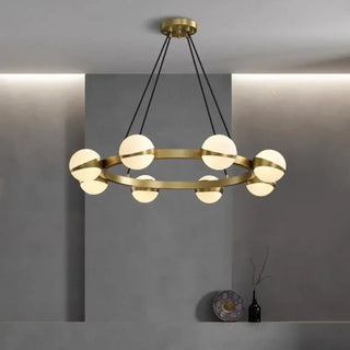 GOLBI LED Ring Brass Ceiling Light – view 2