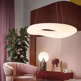 JOVAL LED White Organic Oval Ceiling Light – view 5