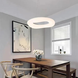 JOVAL LED White Organic Oval Ceiling Light – view 2