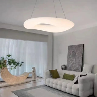 JOVAL LED White Organic Oval Ceiling Light – view 1