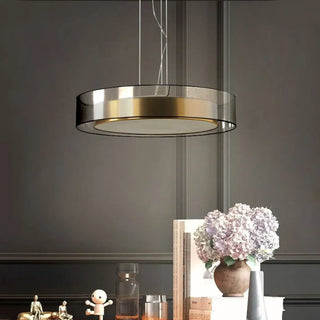 CILED Circular LED Transparent Golden and Black Ceiling Light – view 1