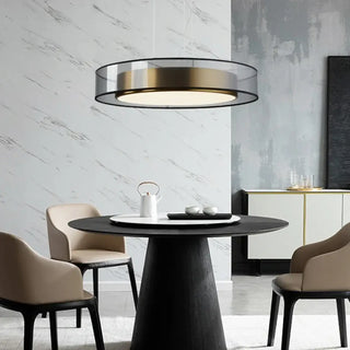 CILED Circular LED Transparent Golden and Black Ceiling Light – view 2