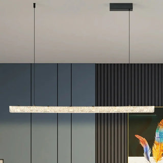 PRUNI LED Crystal Long Modern Elegant Ceiling Light – view 1