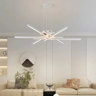 LED cross pendant light with soft diffused downlighting, minimalist designer ceiling lamp