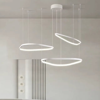 MONIOS LED Rings Black Modern Living Room Ceiling Light – view 3