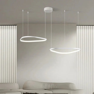 MONIOS LED Rings Black Modern Living Room Ceiling Light – view 1