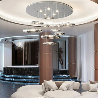 NOUTI LED Silver Pebble Shape Pendant – view 2