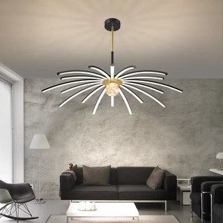 DOLAFLO LED Gilded Floral Luminescent Stems Ceiling Light – view 1