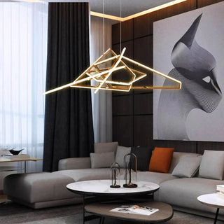 GEOME LED Golden Geometric Ceiling Light – view 3