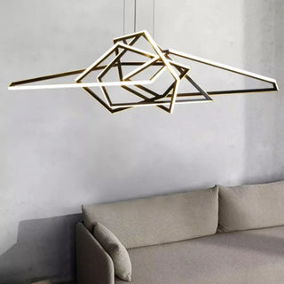 GEOME LED Golden Geometric Ceiling Light – view 8