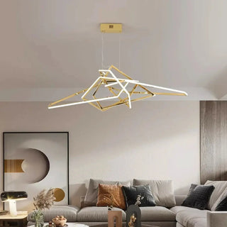 GEOME LED Golden Geometric Ceiling Light – view 7