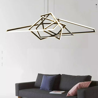 GEOME LED Golden Geometric Ceiling Light – view 1