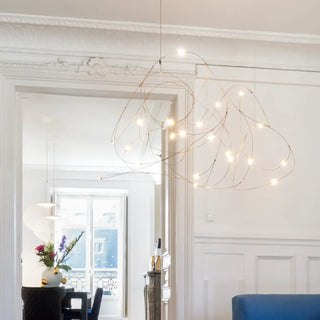 FILU LED Luminescent Thread Aerial Sculptural Ceiling Light – view 4