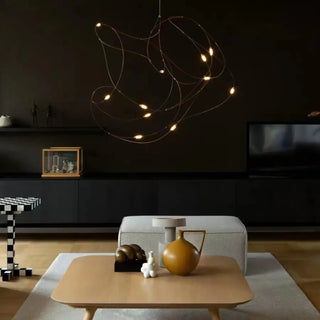 FILU LED Luminescent Thread Aerial Sculptural Ceiling Light – view 3