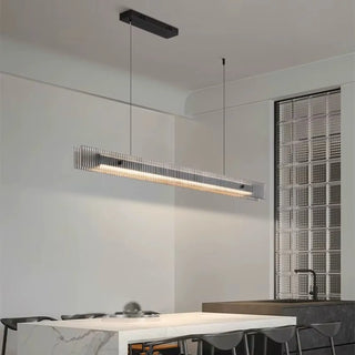 LOLAH Contemporary LED Horizontal Glass Stripe Ceiling Light – view 4
