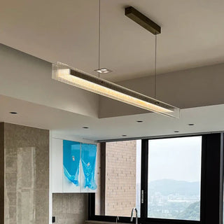 NAIRELI LED Linear Elegant Gilded Glass Acrylic Ceiling Light – view 3